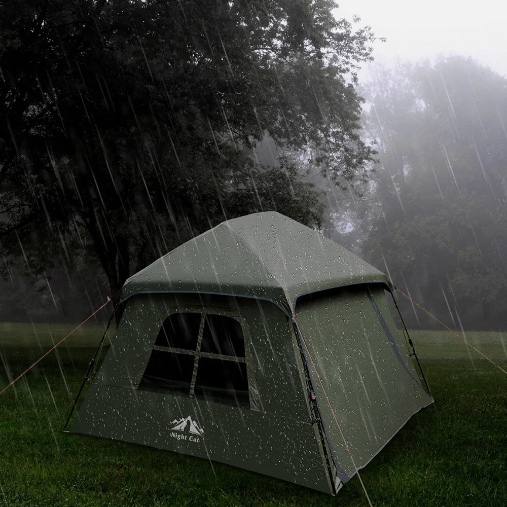 Night Cat Waterproof Instant Pop Up Camping Tent With Vestibule