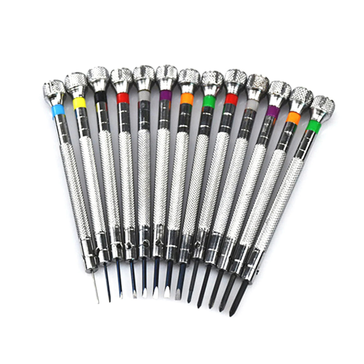 Professional Stainless Steel Watchmaker Slotted And Cross Screwdriver Set