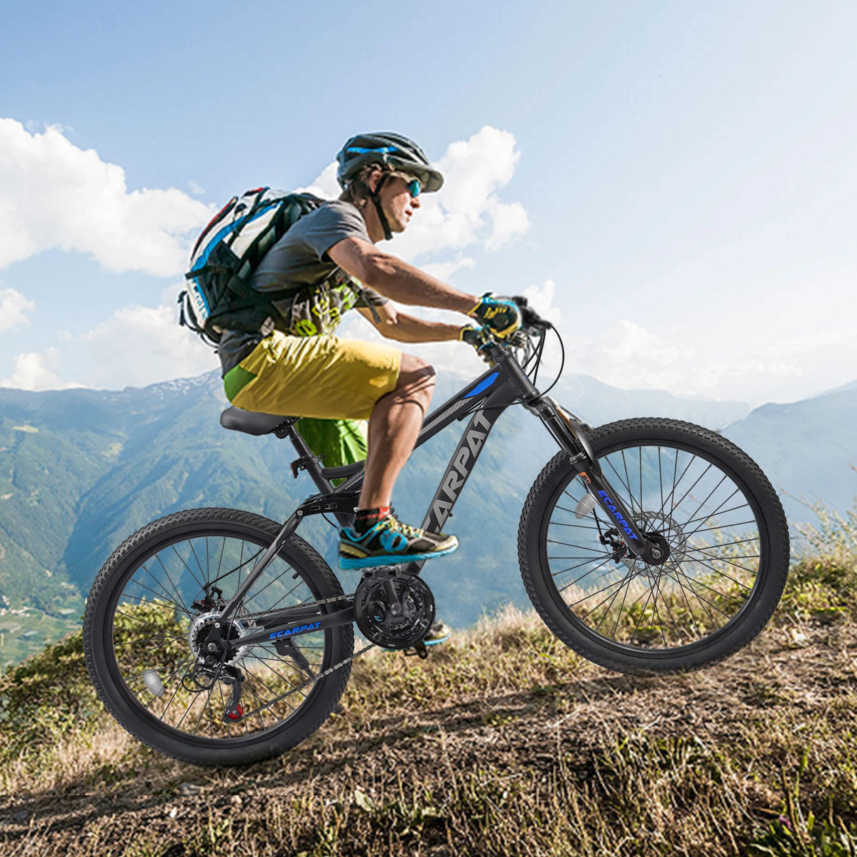 Ecarpat Full Suspension Mountain Bike 21 Speed Disc Brake