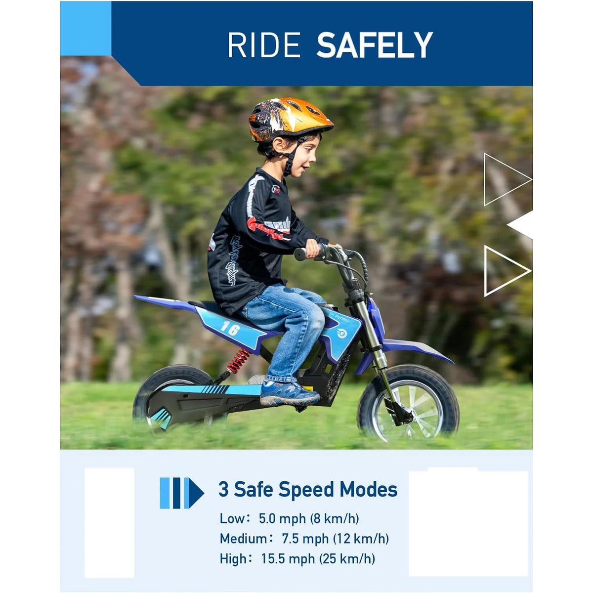 Hiboy Electric Dirt Motorcycle For Kids Three Speeds
