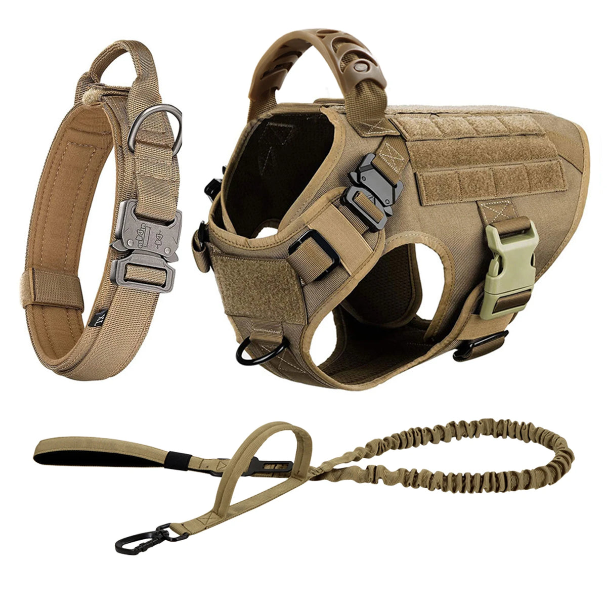 Petravel Padded Nylon Dog Harness And Leash Training Vest Set