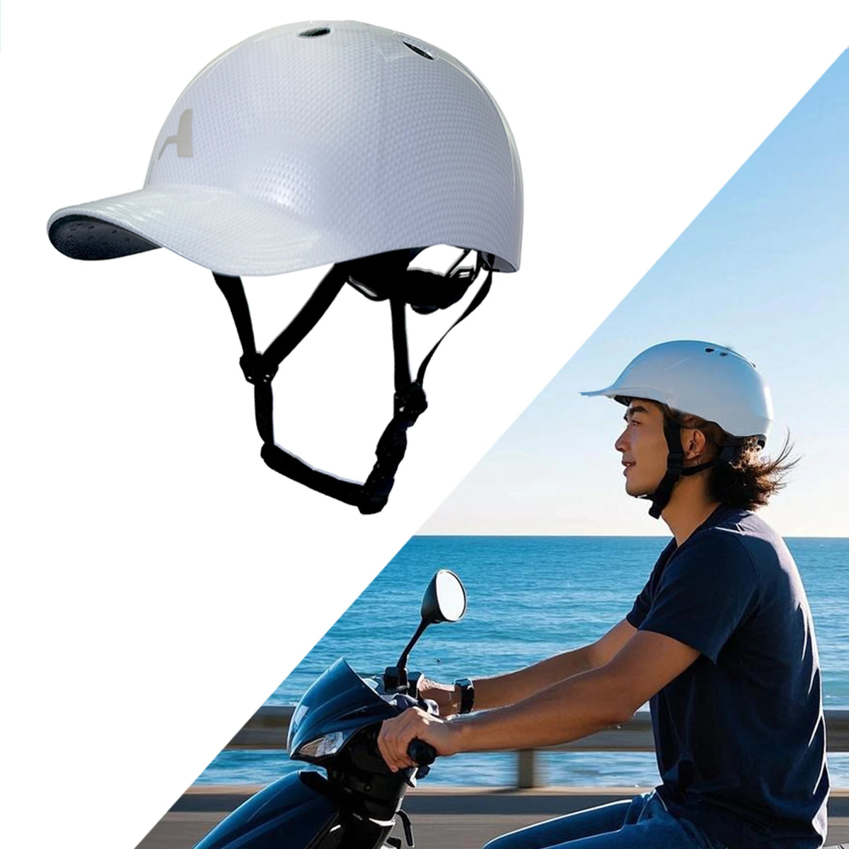 ARTOROO Ultralight Baseball Cap Style Bike Helmet With Visor