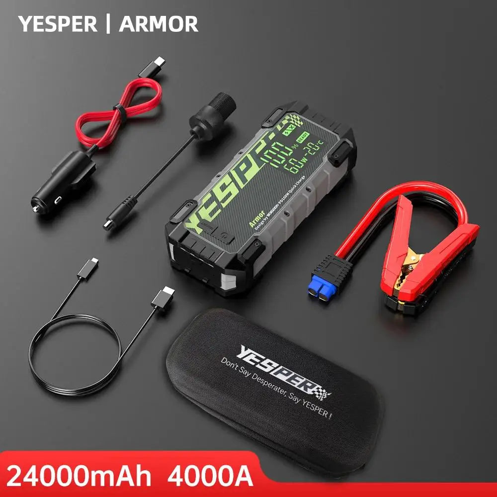 Yesper 4000A Diesel Gas Jump Starter With Portable Power Bank