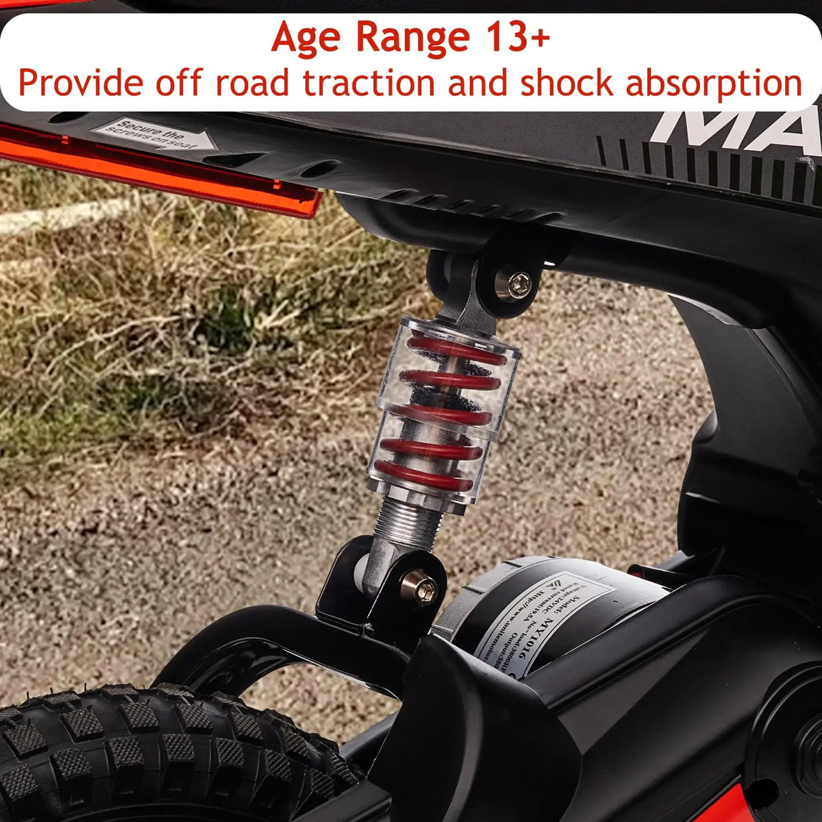 HiMiss Kids Electric Dirt Bike Outdoor Adventure Ride