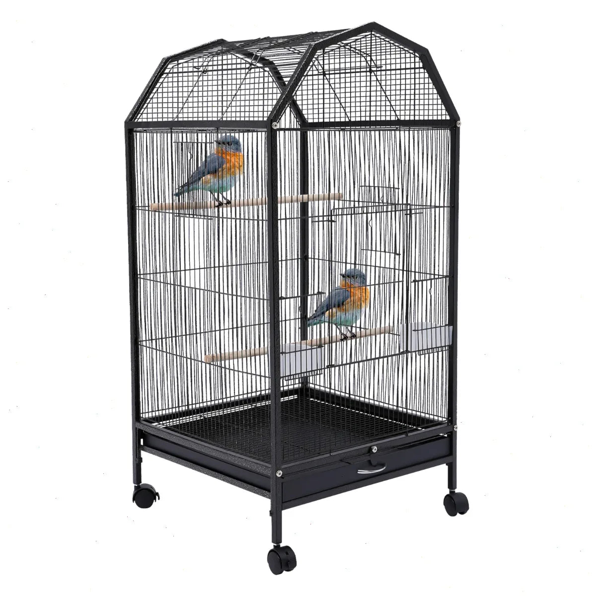 Large Iron Parrot Cage With Sturdy Frame For Small Birds