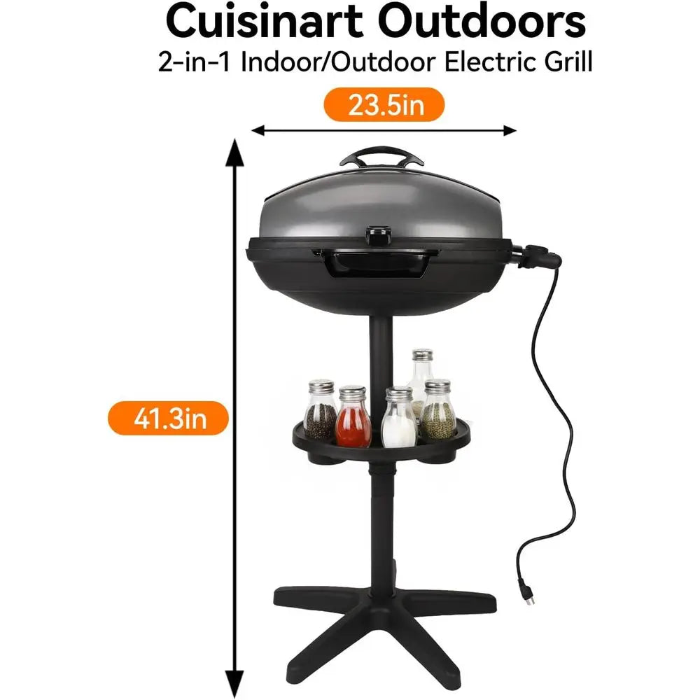 Portable Nonstick Electric Grill With Smart Temperature Control