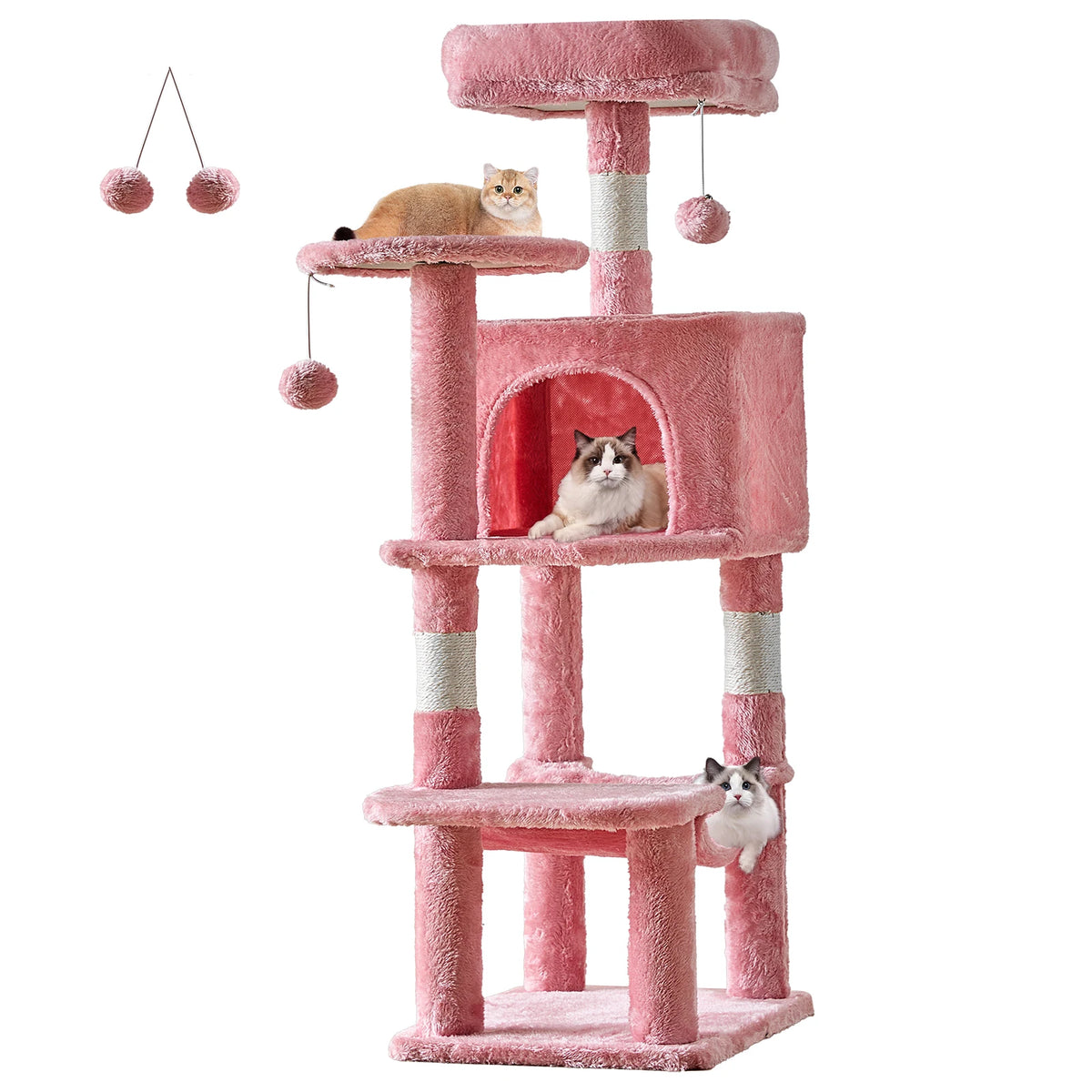 JHK Multi Tier Cat Tree With Sisal Scratching Posts