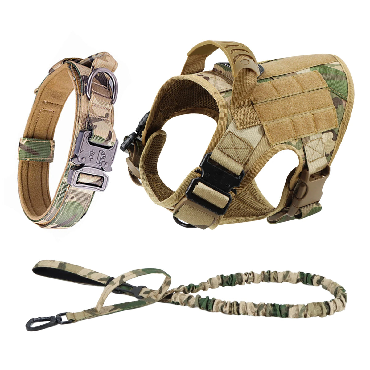 Petravel Padded Nylon Dog Harness And Leash Training Vest Set