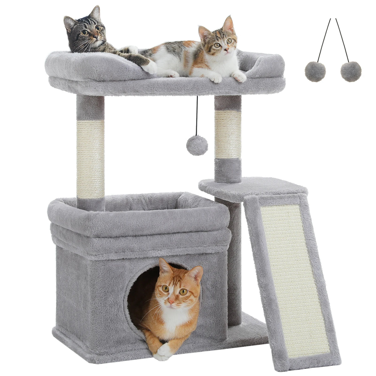 Pawz Road Three Tier Cat Tower With Sisal Scratching Post