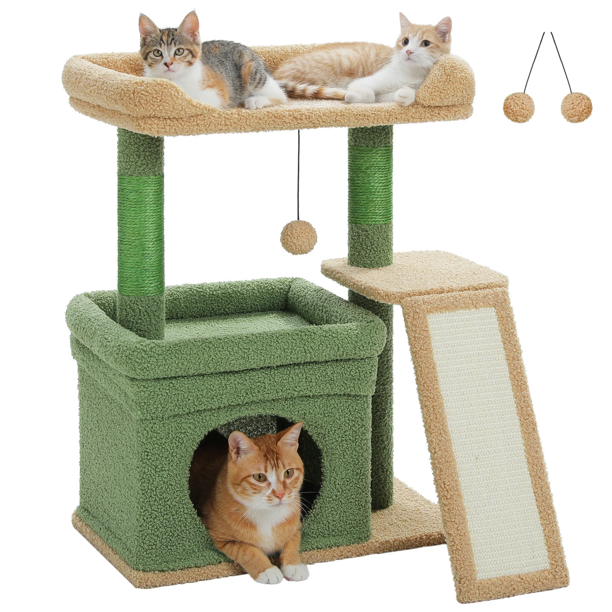 Pawz Road Three Tier Cat Tower With Sisal Scratching Post