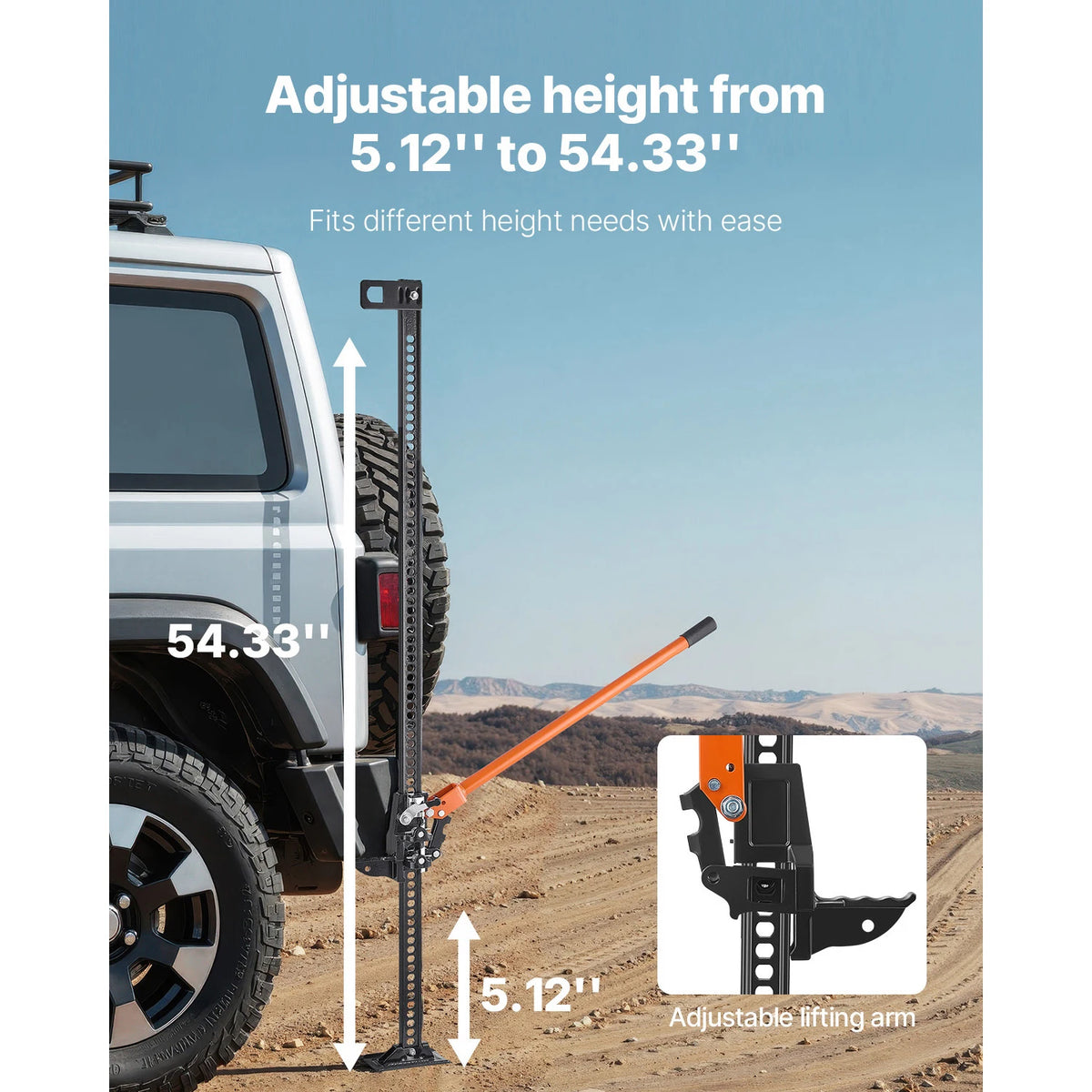 SucceBuy Professional High Lift Farm Jack For Off Road Use