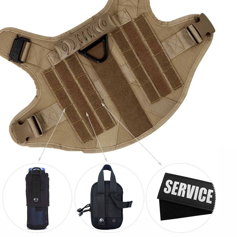 Petravel Padded Nylon Dog Harness And Leash Training Vest Set
