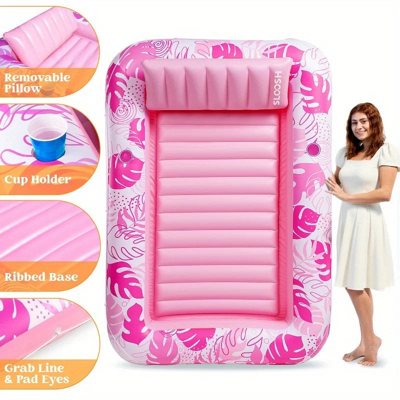 Joyfy Inflatable Tanning Pool Lounger Float For Adults