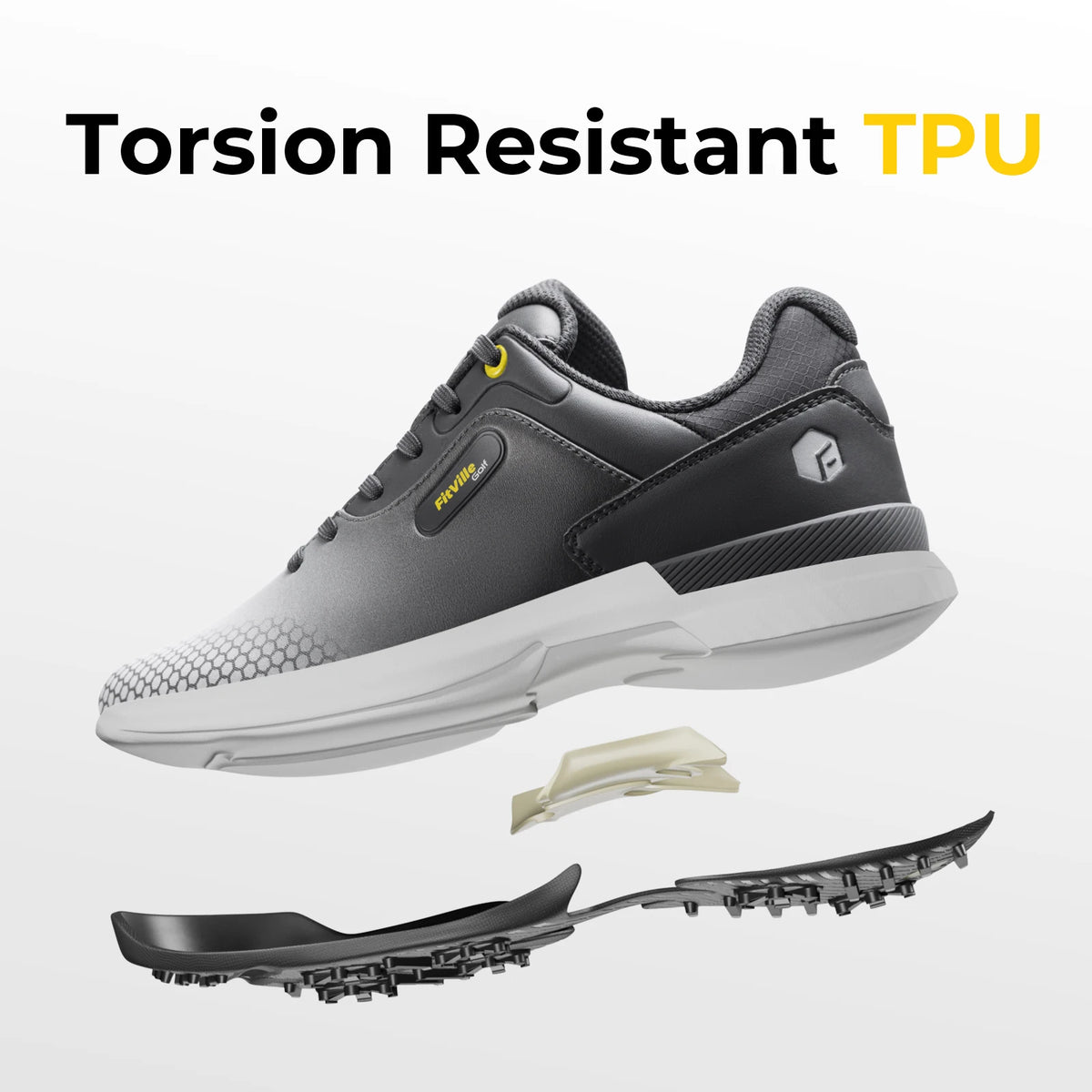 Fitville Men's Wide Golf Shoes For Comfortable Daily Walking