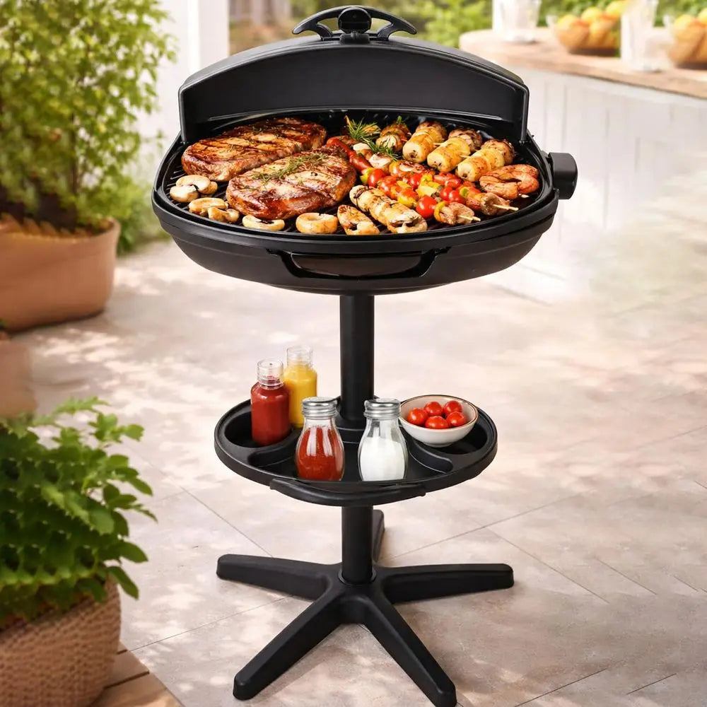 Portable Nonstick Electric Grill With Smart Temperature Control