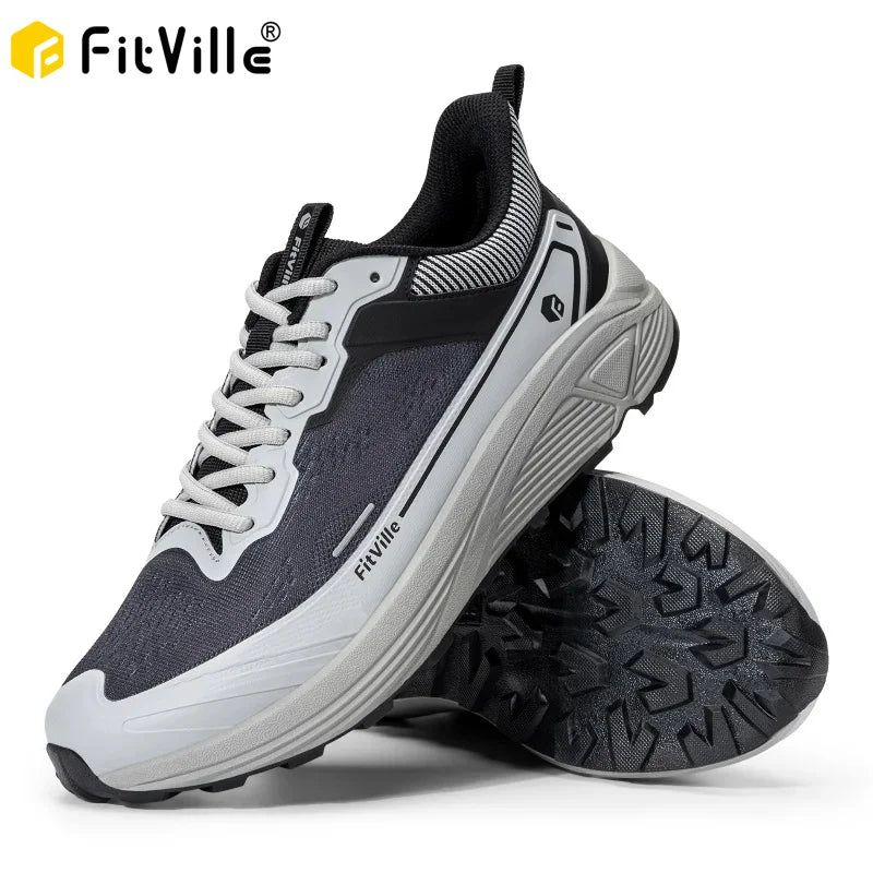 Fittington Men's Wide Comfort Walking Shoes With Arch Support