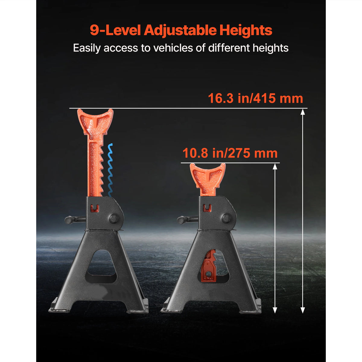 Succebuy Heavy Duty Auto Jack Stands High Capacity Automatic Locking