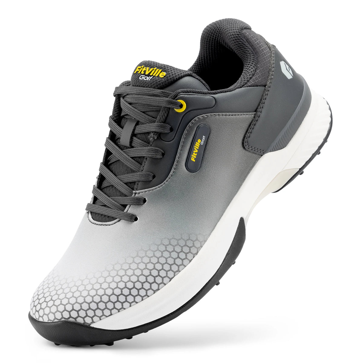 Fitville Men Wide Golf Shoes Lightweight Comfortable Athletic Sneakers