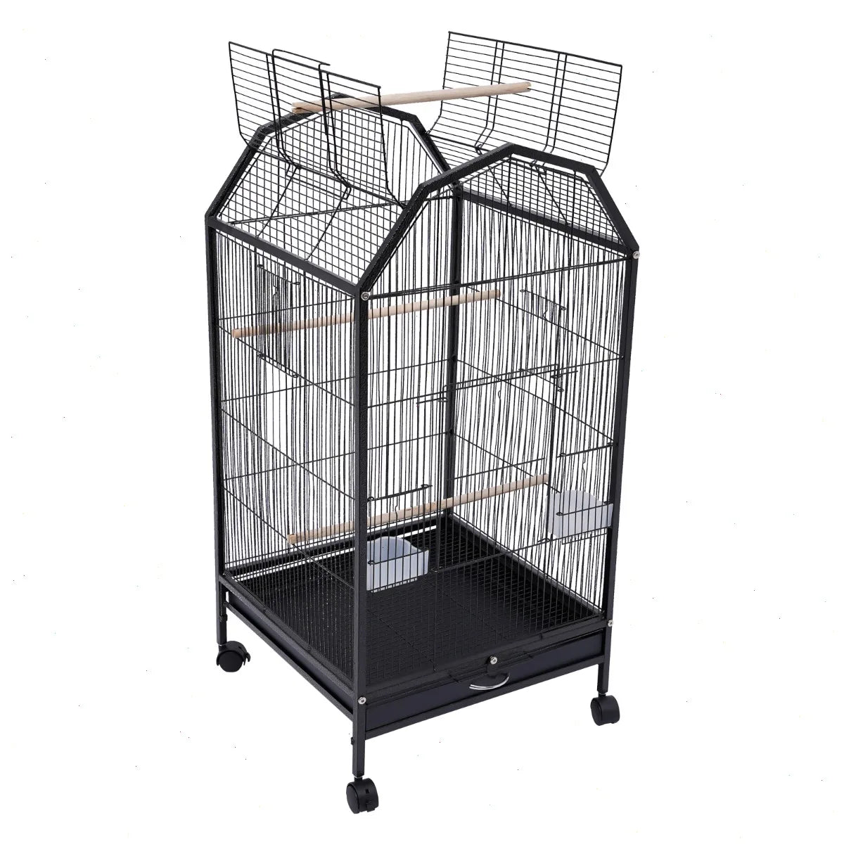 Large Iron Parrot Cage With Sturdy Frame For Small Birds