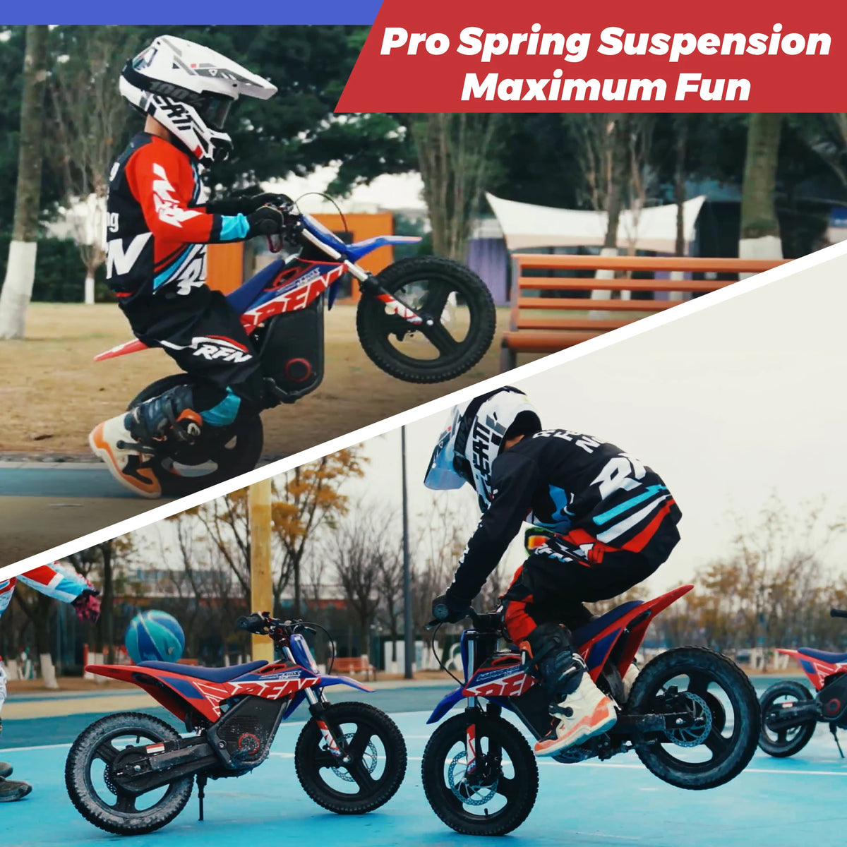 RFN Warrior Kids Electric Off Road Dirt Motorcycle Bike