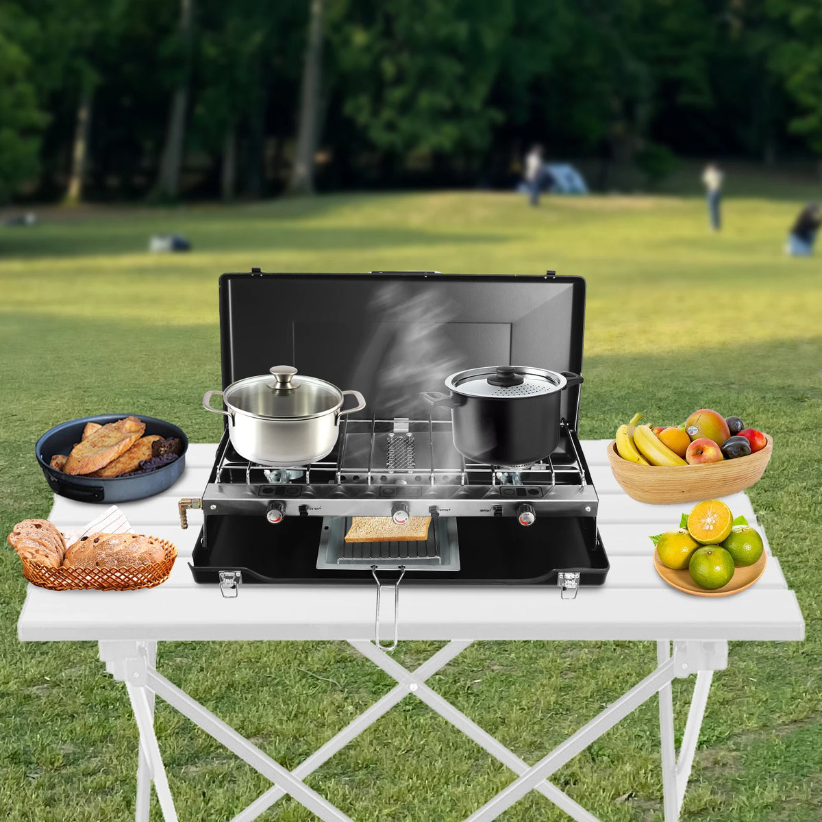 Portable 4.5kw Gas Camping Stove For Outdoor Cooking Adventures