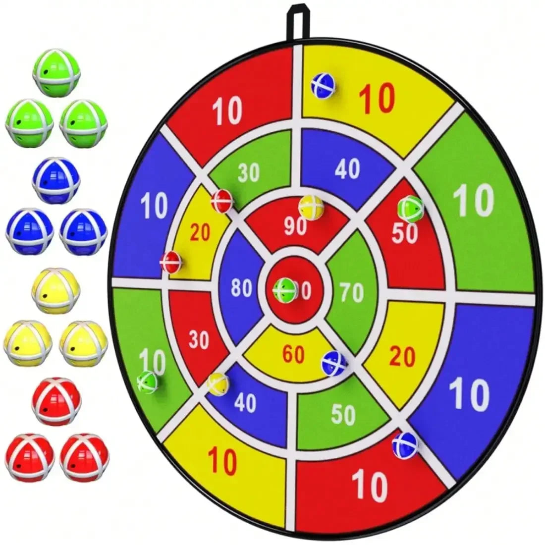 Kids Safety Dart Board With Sticky Balls Indoor Outdoor Toy