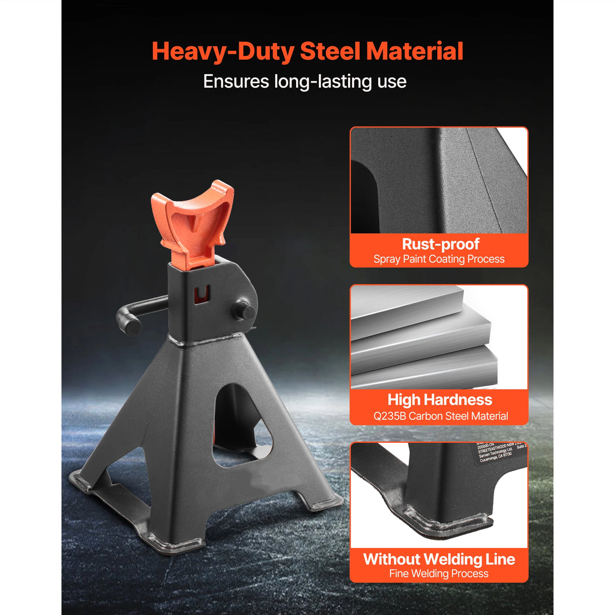 Succebuy Heavy Duty Auto Jack Stands High Capacity Automatic Locking