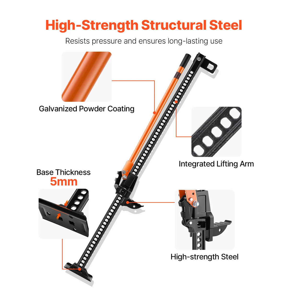 SucceBuy Professional High Lift Farm Jack For Off Road Use
