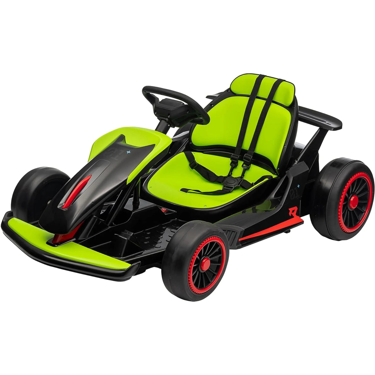 24V Electric Drift Go Kart Featuring Dual Motors Led
