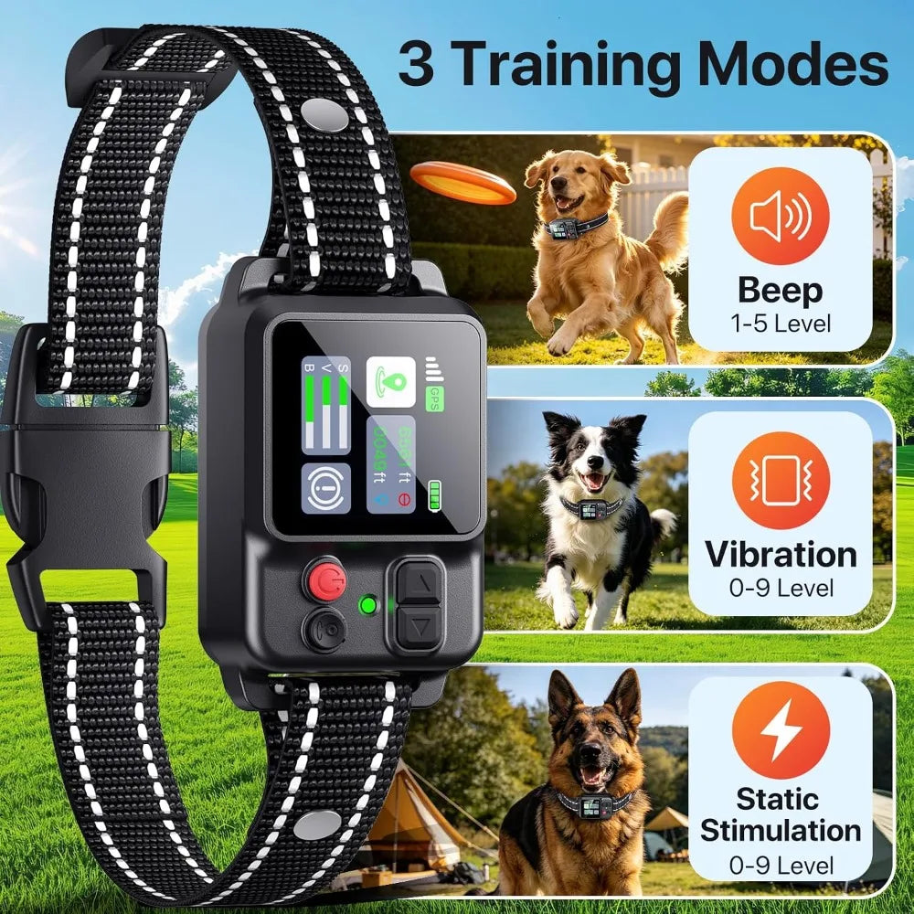 Waterproof GPS Wireless Dog Collar Fence Containment System