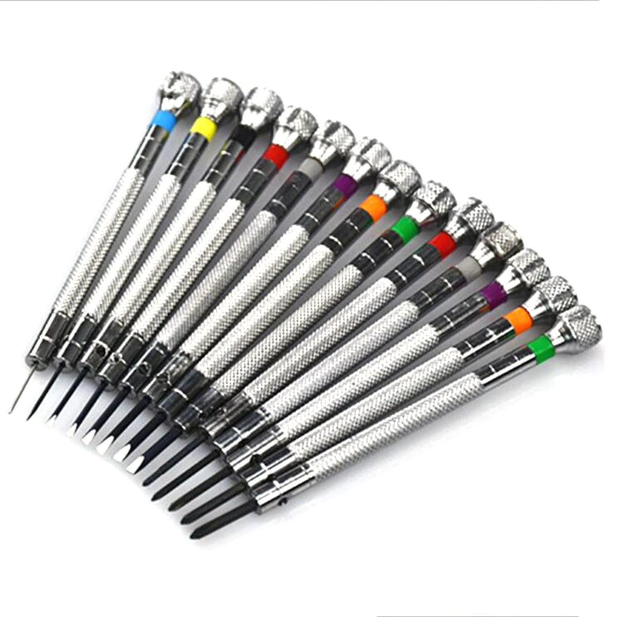 Professional Stainless Steel Watchmaker Slotted And Cross Screwdriver Set
