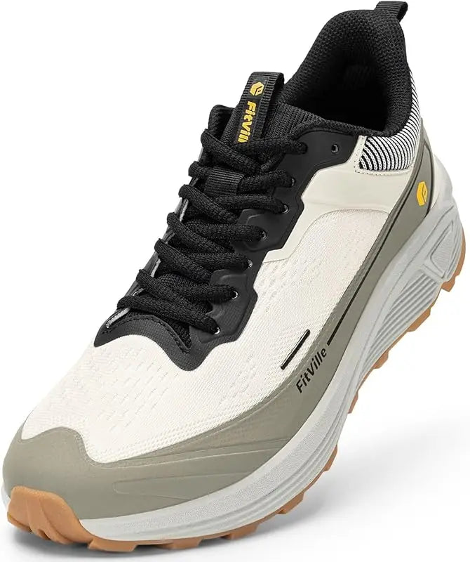 Fittington Men's Wide Comfort Walking Shoes With Arch Support