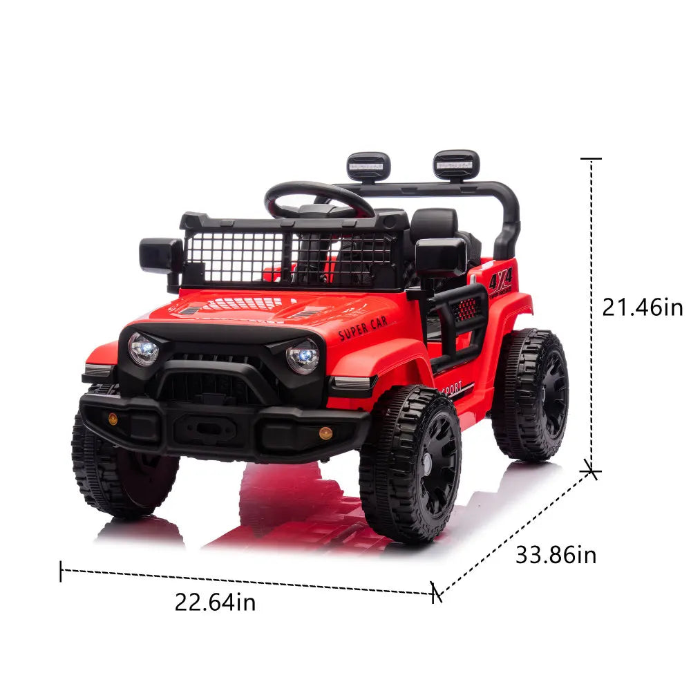 Kids Electric Ride On Car With Parent Control Bluetooth Audio