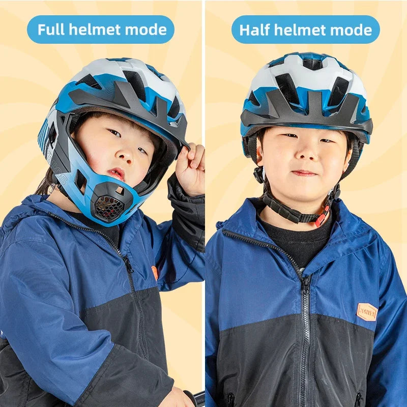 Rockbros Kids Full Face Cycling Helmet With Eight Air Vents