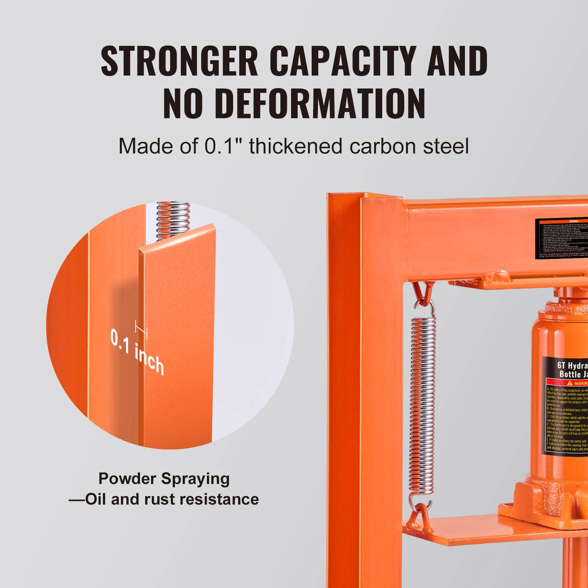 SucceBuy H Frame Hydraulic Shop Press For Garage And Workshop