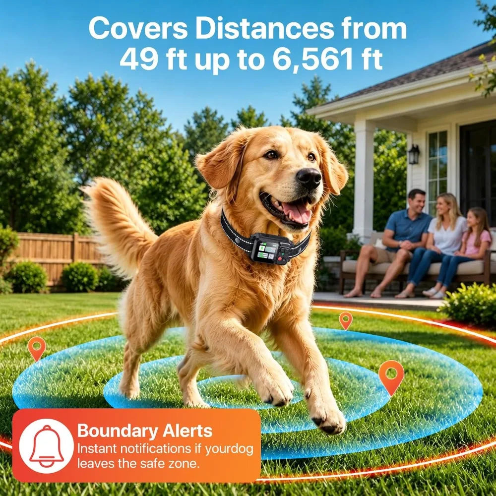 Waterproof GPS Wireless Dog Collar Fence Containment System
