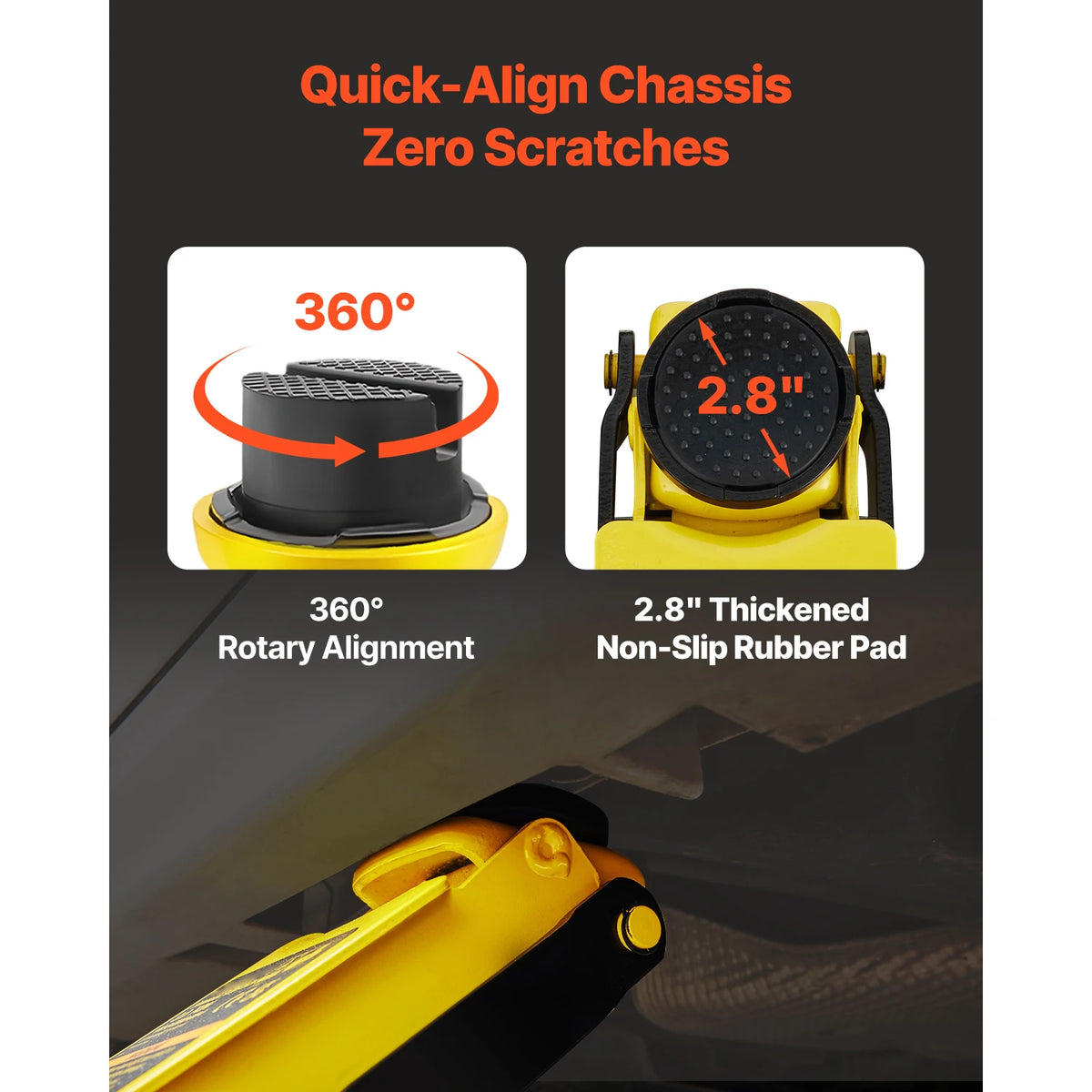 SucceBuy Low Profile Hydraulic Floor Jack Professional Car Lifter