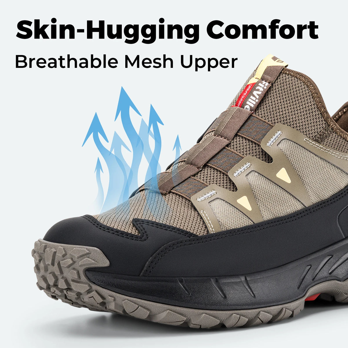 Fittington Men Wide Slip On Walking Shoes With Arch Support