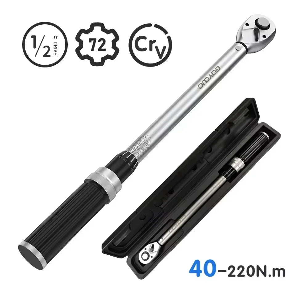 Professional Adjustable Torque Wrench Square Drive Automotive Tool