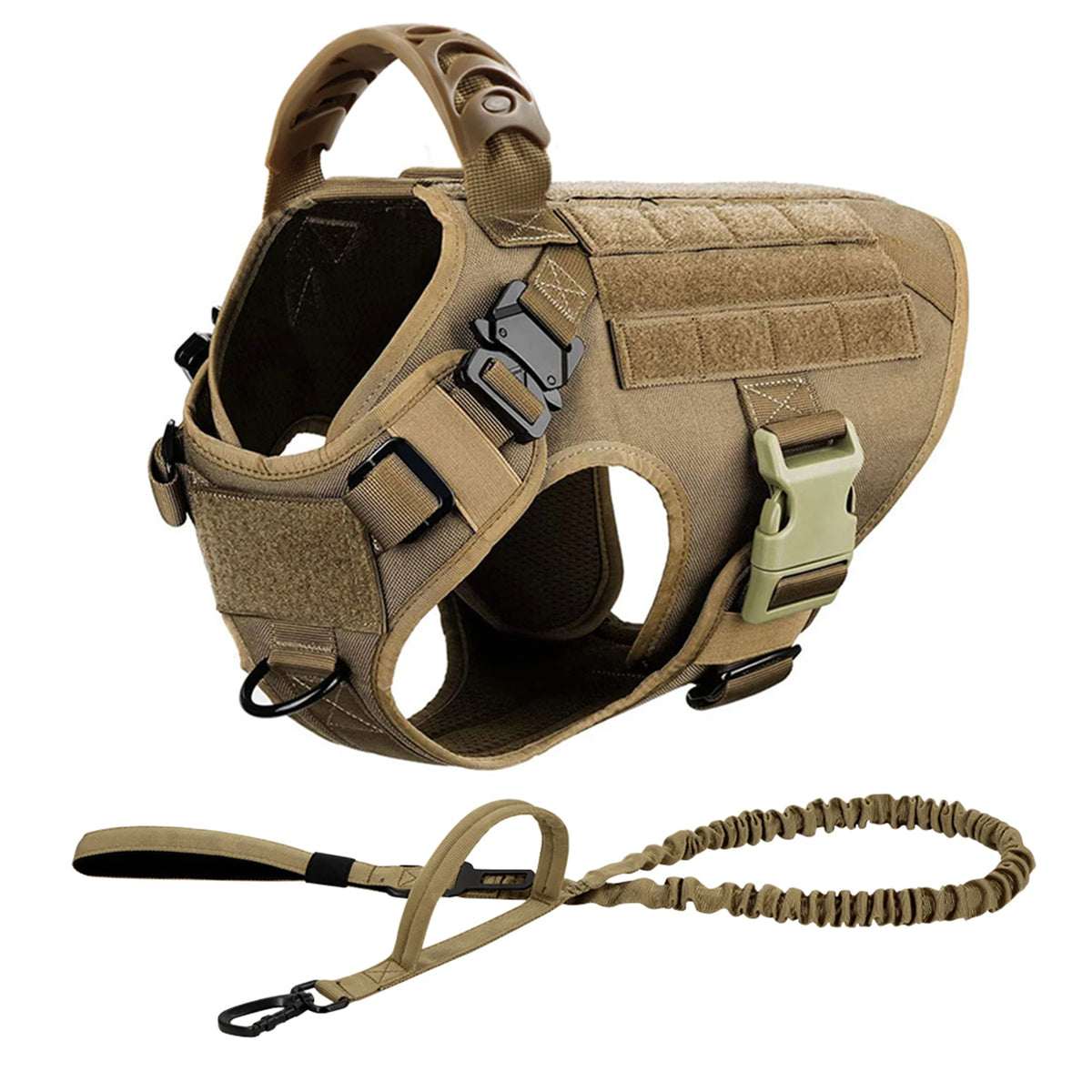 Petravel Padded Nylon Dog Harness And Leash Training Vest Set