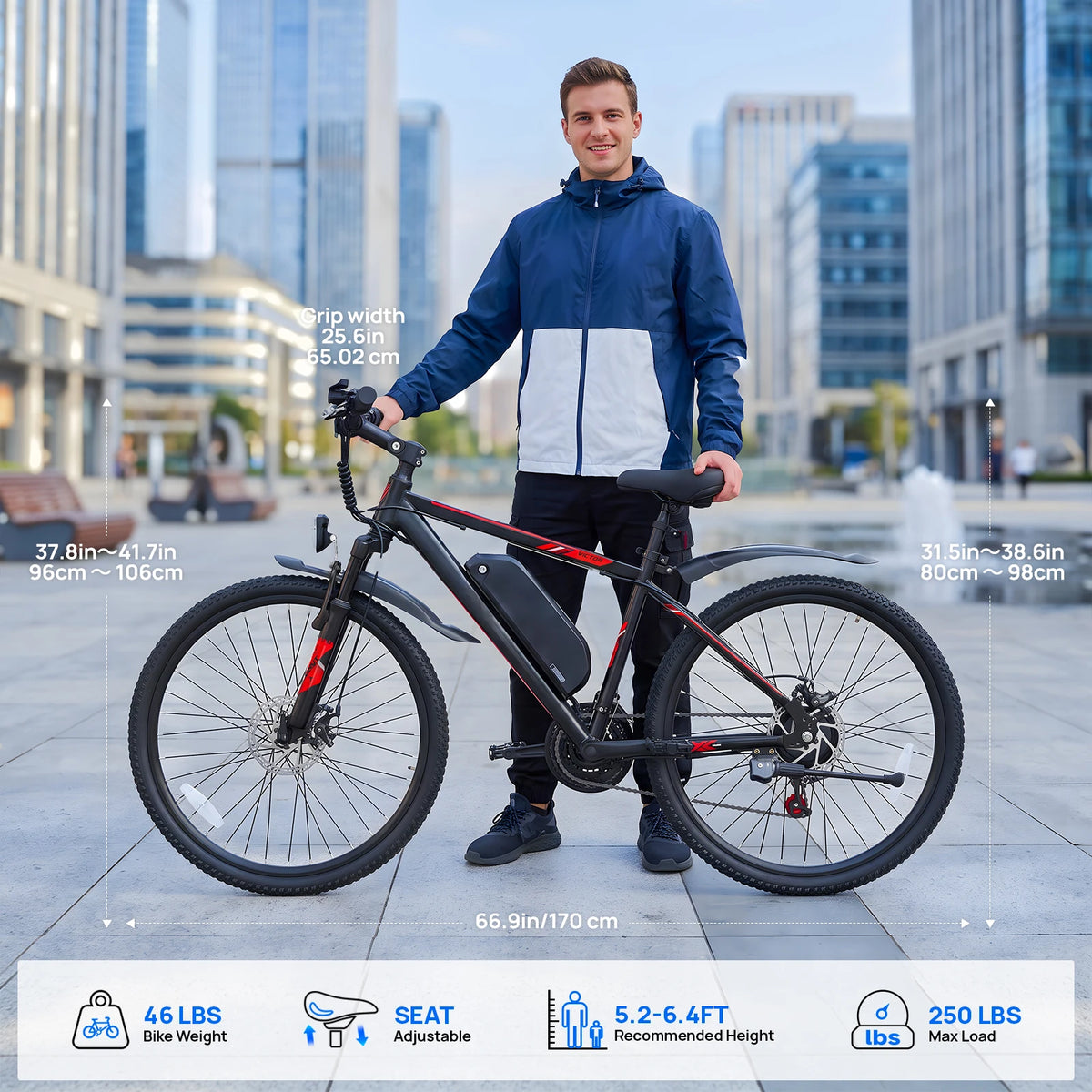 QNUT Victor 1000W Peak Motor Electric Bike With Removable Battery