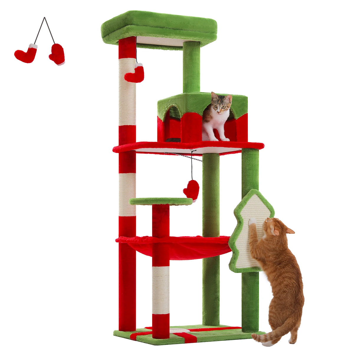 PAWZ Road Cat Tree With Sisal Posts Hammock And Perch