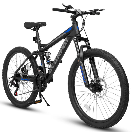 Ecarpat Full Suspension Mountain Bike 21 Speed Disc Brake