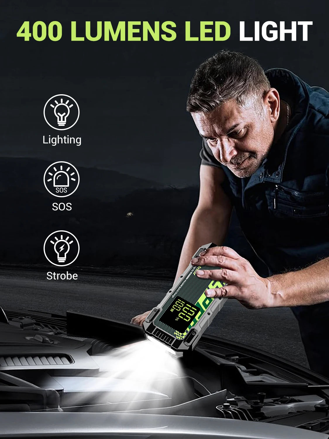 Yesper 4000A Diesel Gas Jump Starter With Portable Power Bank