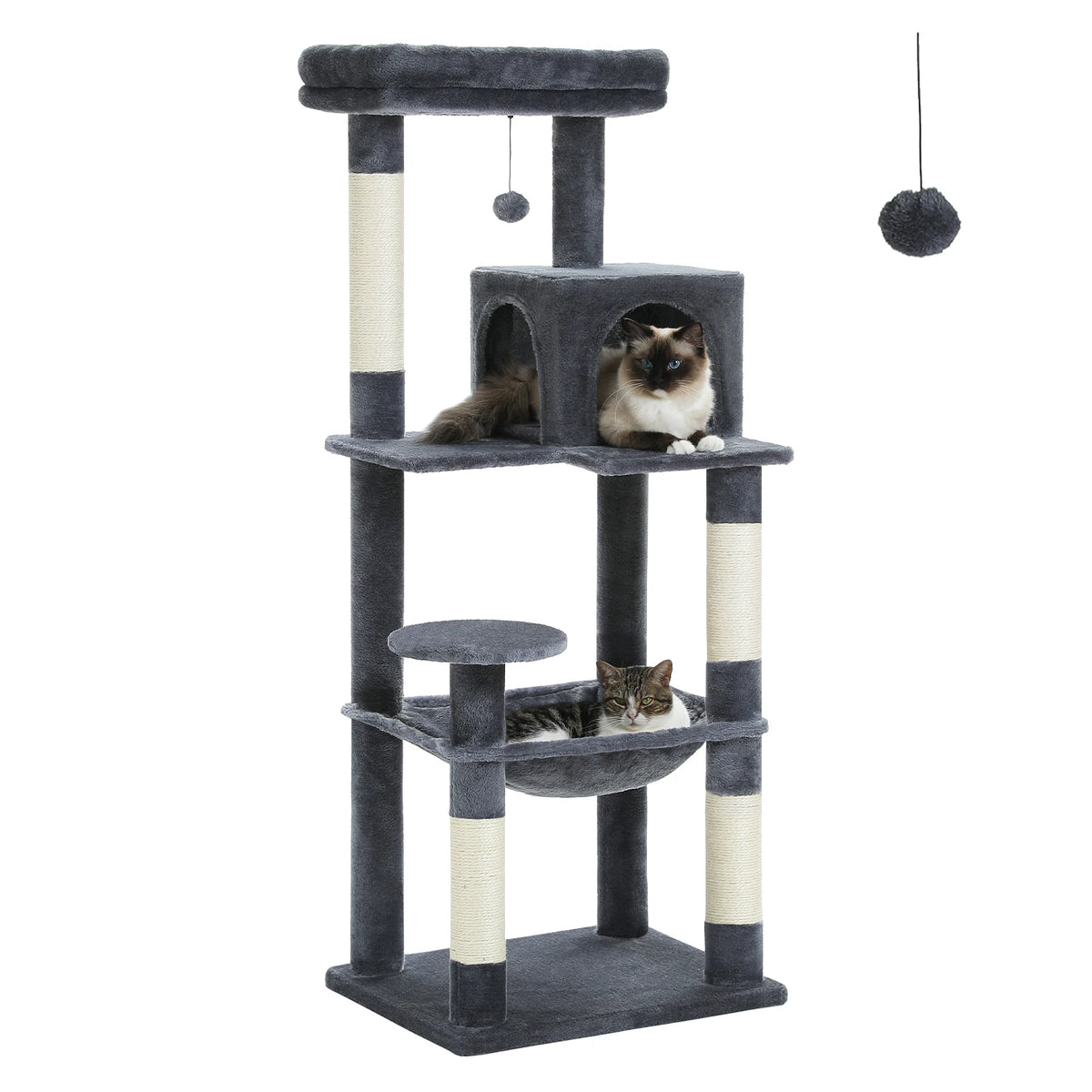 PAWZ Road Cat Tree With Sisal Posts Hammock And Perch