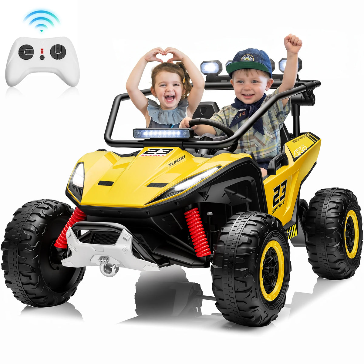 Joyracer 4WD Electric Ride On UTV With Remote Control Bluetooth