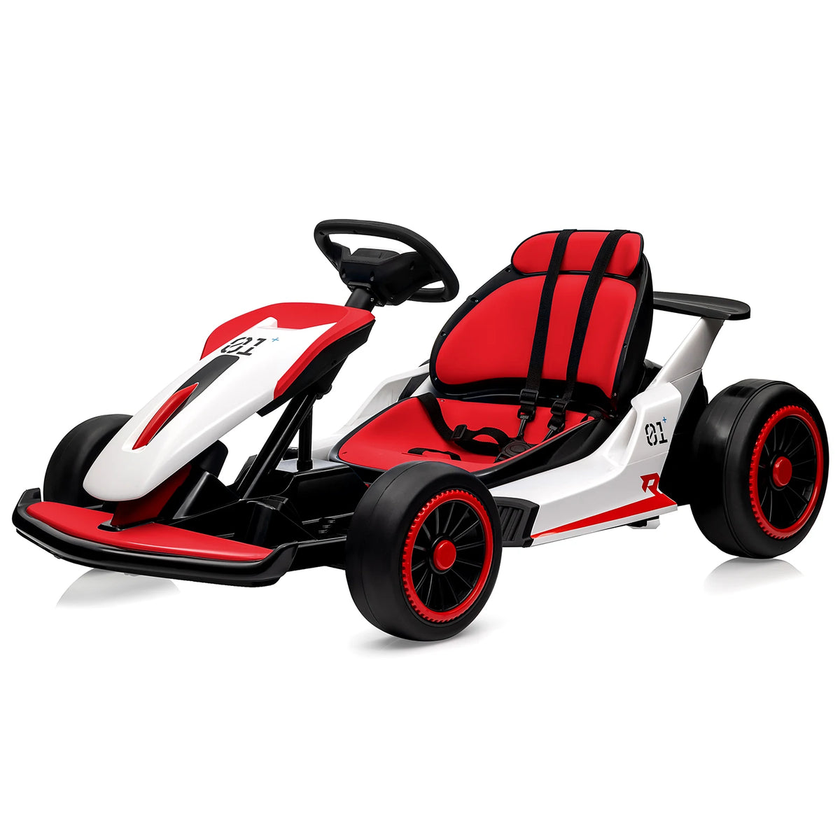 24V Electric Drift Go Kart Featuring Dual Motors Led