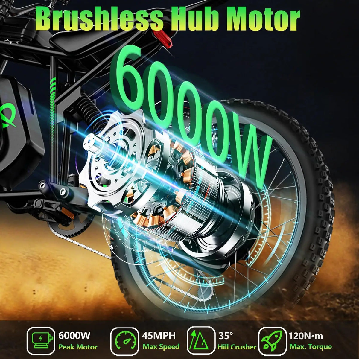 Nachbike R3 60V Electric Dirt Bike 50MPH All Terrain
