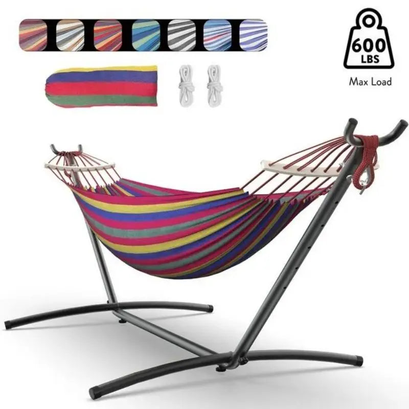 Gyroor Outdoor Adjustable Stand Nylon Hammock With Carry Bag