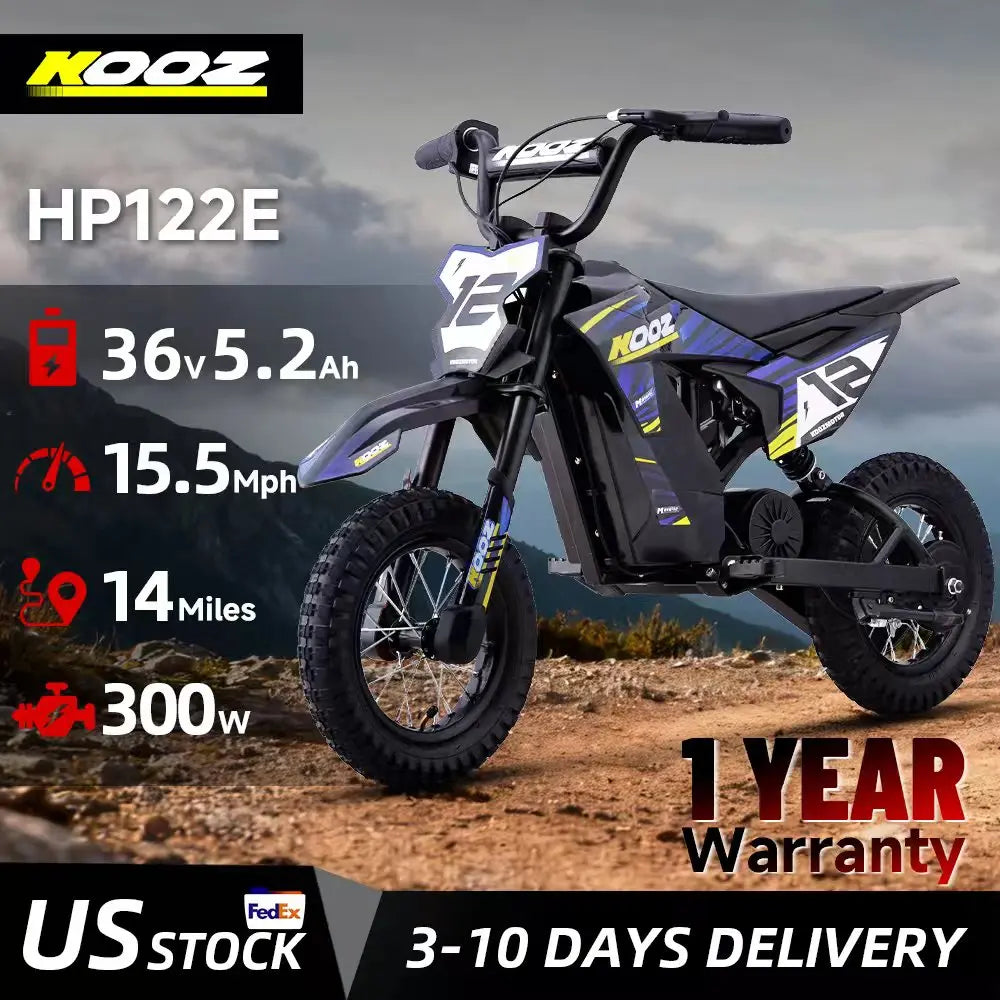 KOOZ HP122E 36V 300W Electric Dirt Bike For Youth Riders